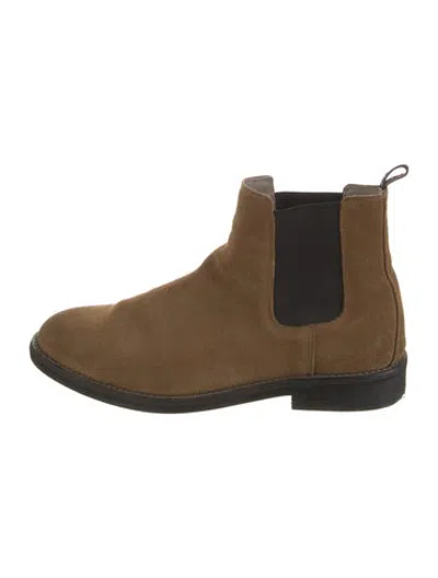 Pre-owned Allsaints Suede Chelsea Boots In Neutrals