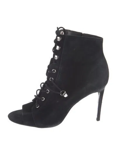 Pre-owned Allsaints Suede Pumps In Black/blue