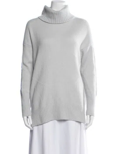 Pre-owned Allude Cashmere Turtleneck Sweater In Blue