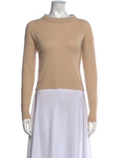 Pre-owned Allude Virgin Wool Crew Neck Sweater In Neutrals