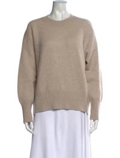 Pre-owned Almada Label Cashmere Crew Neck Sweater In Neutrals