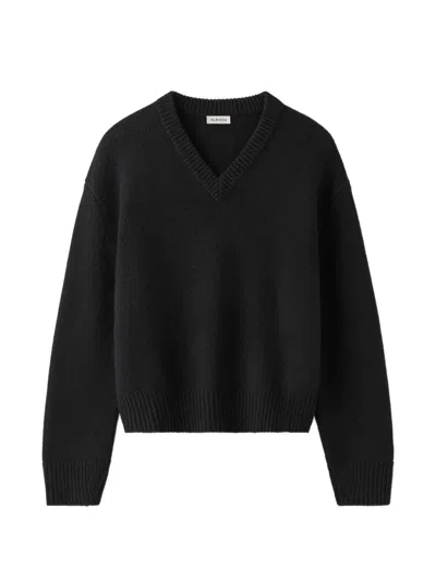 Almada Label Yara V-neck Sweater In Black
