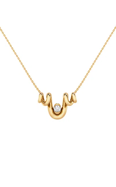 Almasika Serene 18k Yellow Gold Diamond Pendant