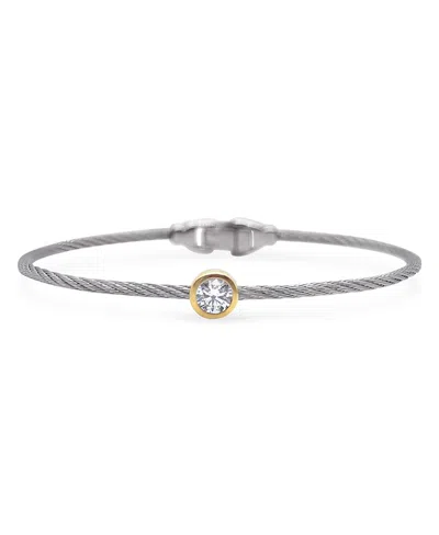 Alor Day Diamonds 2mm Round Bracelet, 0.50 Tcw Lab Grown Diamonds In Metallic