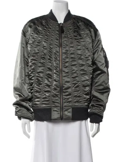 Pre-owned Alpha Industries Bomber Jacket In Green