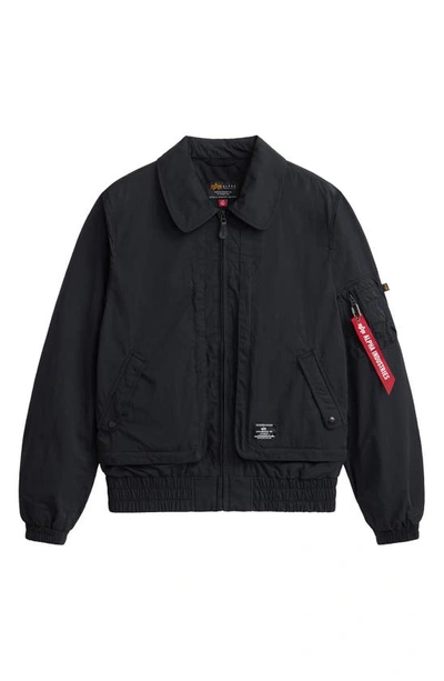 Alpha Industries Cwu 36-p Mod Gen Ii Bomber Jacket In Black