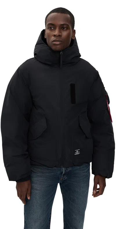 Alpha Industries Lee Relaxed Fit Puffer Jacket Black