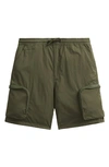 Alpha Industries Pull-on Cargo Shorts In Green