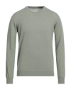 Alpha Studio Man Sweater Sage Green Size 42 Wool, Cashmere