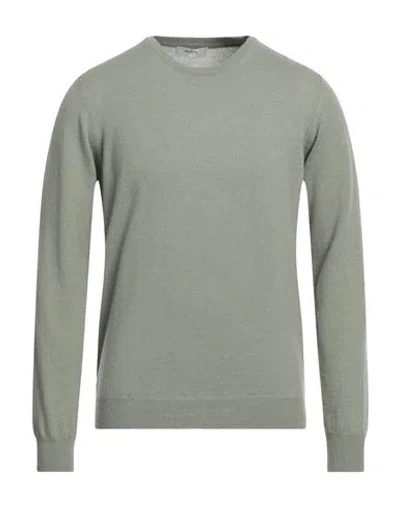 Alpha Studio Man Sweater Sage Green Size 40 Wool, Cashmere