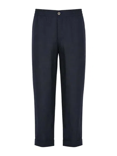 Alpha Studio Pantalón Casual - Azul In Blue