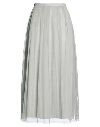 Alpha Studio Woman Maxi Skirt Grey Size 6 Polyamide In Gray