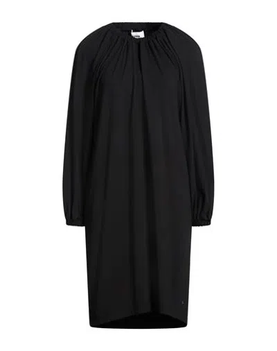 Alpha Studio Woman Mini Dress Black Size 6 Cotton, Elastane