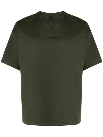 Alpha Tauri Logo-print Short-sleeve T-shirt In Green