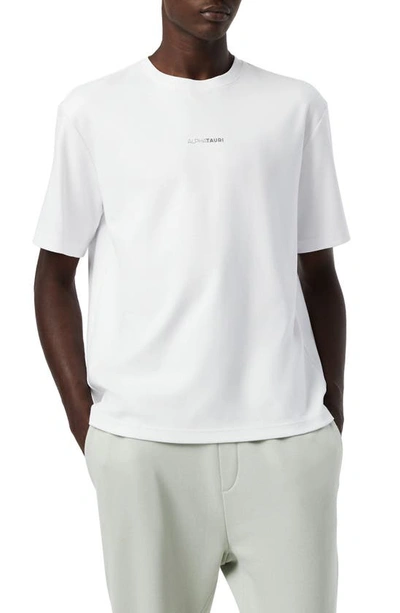 Alphatauri Janso Organic Cotton Graphic T-shirt In White