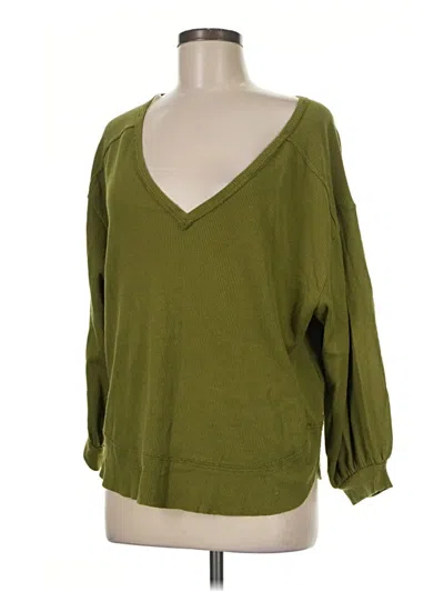 Pre-owned Altar'd State Pullover Sweater In Green