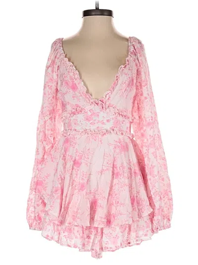 Pre-owned Altar'd State Romper In Pink