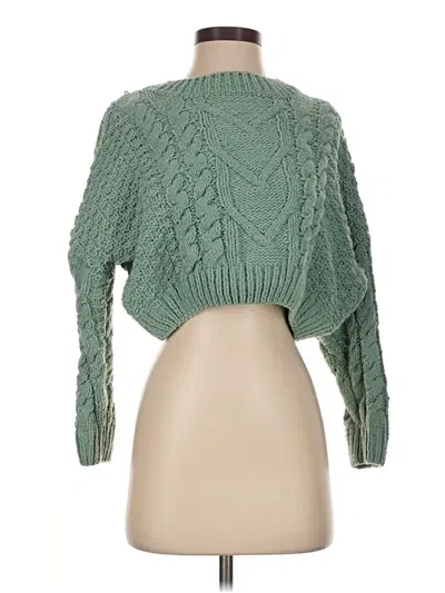 Pre-owned Altar'd State Turtleneck Sweater In Green
