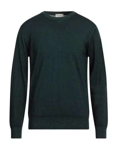 Altea Man Sweater Dark Green Size L Virgin Wool In Green