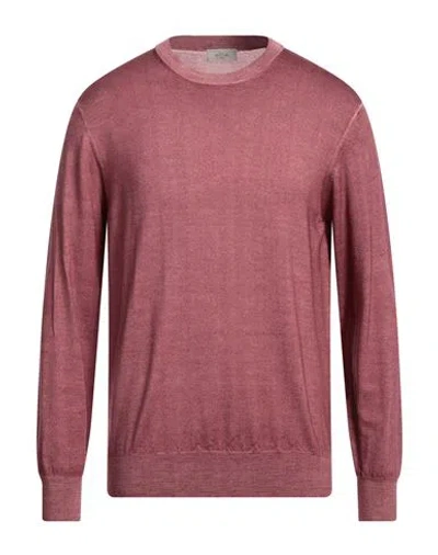 Altea Man Sweater Pastel Pink Size L Virgin Wool In Pink