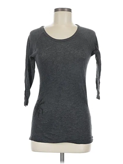 Pre-owned Alternative 3/4 Sleeve T-shirt In Gray