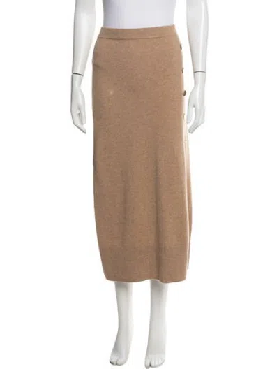 Pre-owned Altuzarra Cashmere Midi Length Skirt In Neutrals