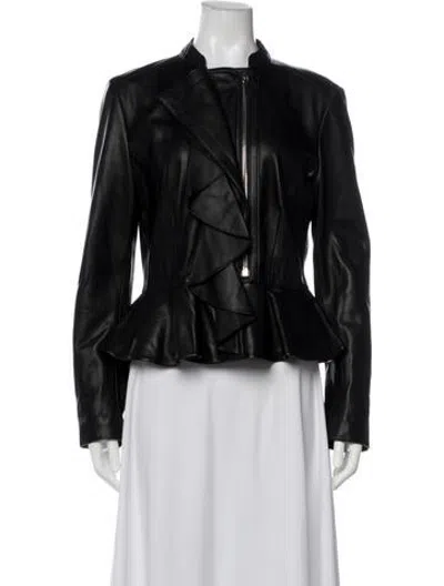 Pre-owned Altuzarra Leather Biker Jacket In Black