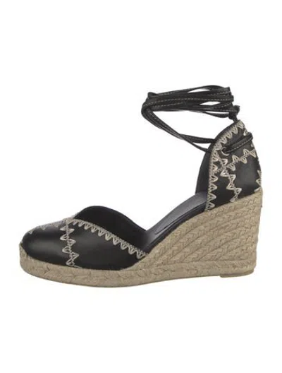 Pre-owned Altuzarra Leather Patterned Pumps In Black