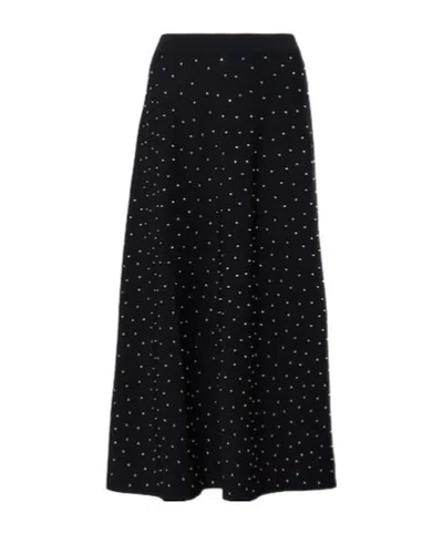 Altuzarra Scaramouche Embellished Midi Skirt In Blue