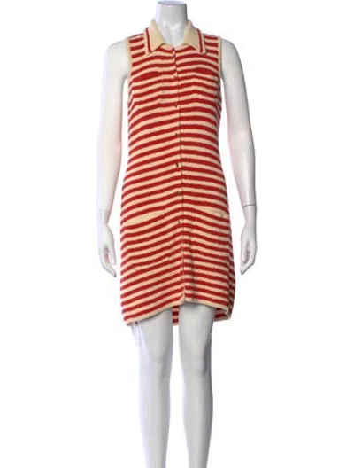 Pre-owned Altuzarra Striped Mini Dress In Pink