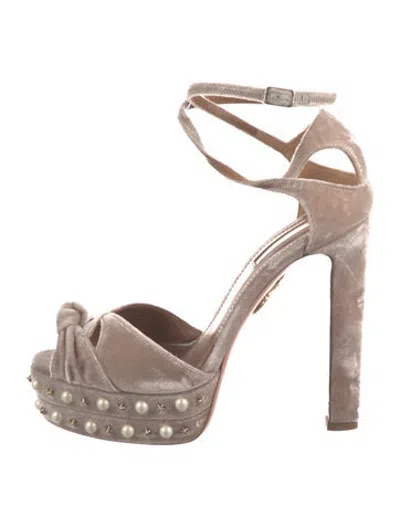 Pre-owned Altuzarra Suede Pumps In Neutrals