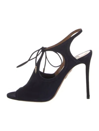 Pre-owned Altuzarra Suede Sandals In Blue