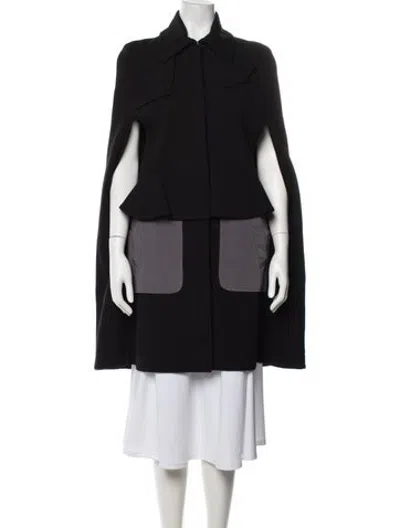 Pre-owned Altuzarra Virgin Wool Cape In Black