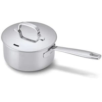 Alva Maestro 5-ply Stainless Steel Saucepan With Lid In Silver