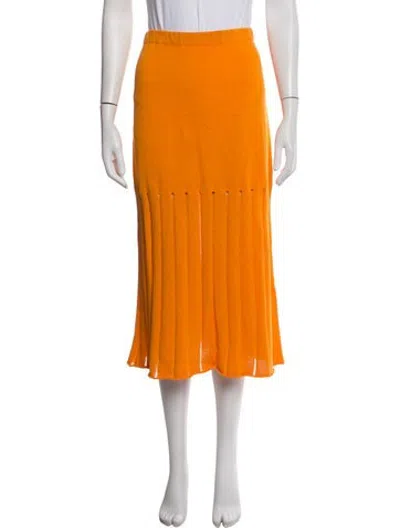Pre-owned Alysi Midi Length Skirt W/ Tags In Orange