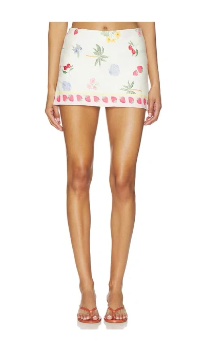 Amanda Uprichard Jace Skort In Boardwalk Print