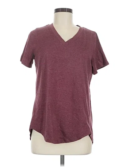 Pre-owned Amaryllis Short Sleeve T-shirt In Burgundy