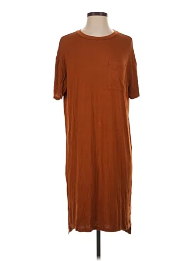 Pre-owned Amazon Essentials Casual Dress In Brown