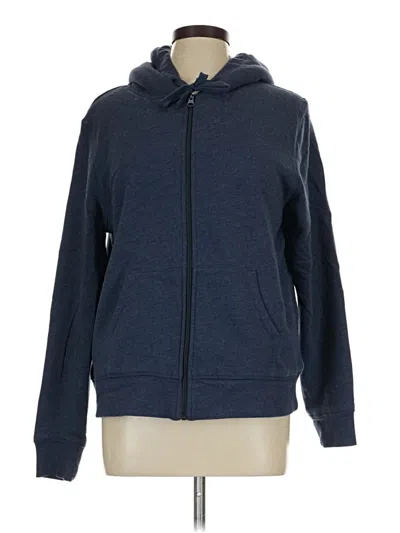 Pre-owned Amazon Essentials Zip Up Hoodie In Blue