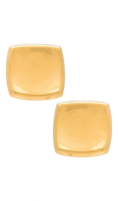 Amber Sceats Square Earrings In Gold