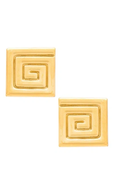 Amber Sceats Swirl Earrings In Gold