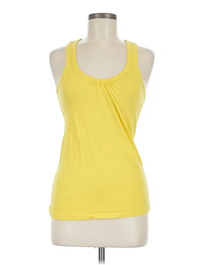 Pre-owned Ambiance Apparel Sleeveless Top Yellow Halter Neckline Tops