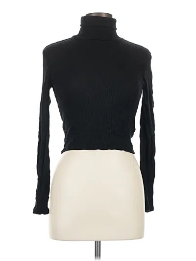 Pre-owned Ambiance Long Sleeve Turtleneck In Black