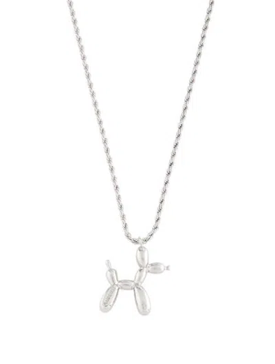Pre-owned Ambush Balloon Dog Pendant Necklace, 23" In Multicolor