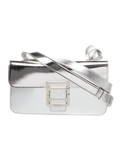 Pre-owned Ambush Leather Crossbody Bag In Silver