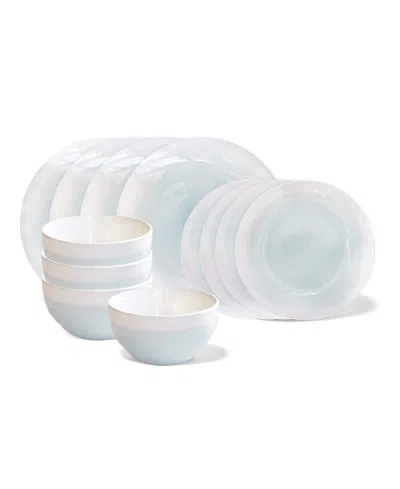 American Atelier Oasis Dinner Set, 12 Piece In Mint