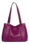 American Leather Co. Val Perfect Satchel Bag In Deep Berry Smooth