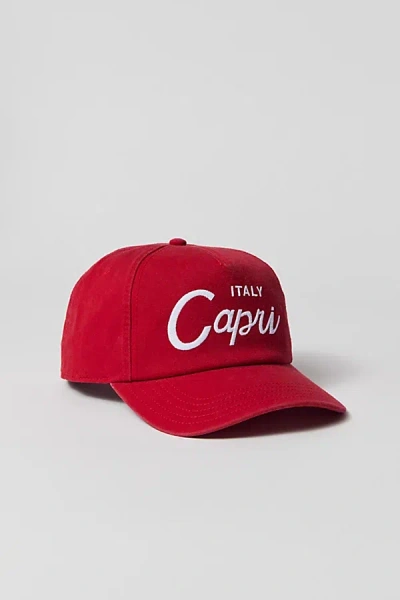 American Needle Capri Italy Roscoe Hat In Red, Men's At Urban Outfitters