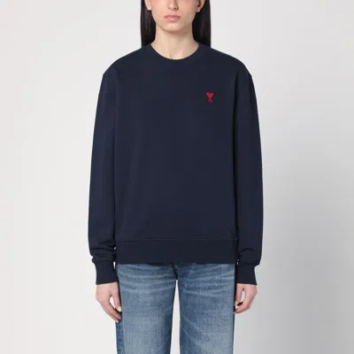 Ami Alexandre Mattiussi Ami De Coeur Night Blue Sweatshirt