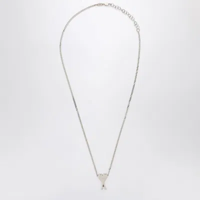 Ami Alexandre Mattiussi Ami De Coeur Palladium Necklace